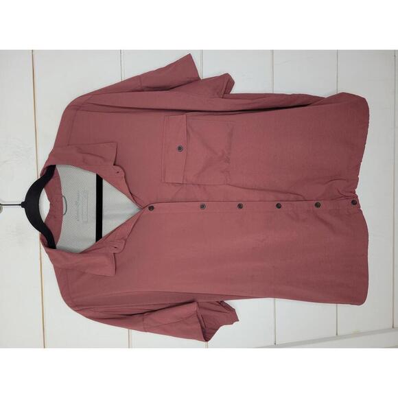 Eddie Bauer XL rust red vented button down shirt. Fishing. Outdoors. - Picture 1 of 4